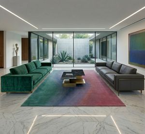 Alfombras Modernas Hechas a Mano de Lana de Nueva Zelanda, de Pelo Alto y Color Sólido, para Sala de Estar, Venta al Por Mayor - Product Image 2