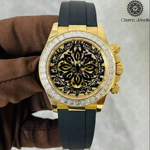 Reloj Cronógrafo de Acero Inoxidable de Lujo para Hombre Charm Jewells, Movimiento Mecánico, Resistente al Agua 10 Bar, Esfera Analógica de Cristal, 40 mm - Product Image 3