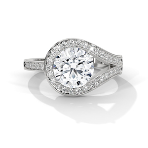 Bague en or 14 carats avec diamant de laboratoire, bague de fiançailles classique en or massif 18 carats pour femme, certifiée IGI, bague de fiançailles, anniversaire - Product Image 4
