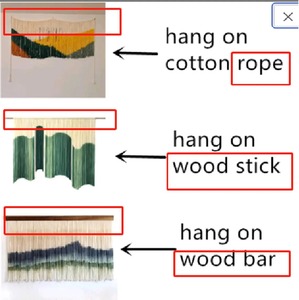 Nature Inspired Mountain Design <b>Macrame</b> Wall Hanging Gift Purpose Suitable For Housewarming Birthdays And Special Occasions - Product Image 3