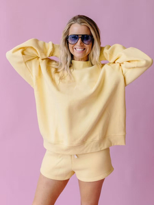 2026 Cotton Rib Pullover Oversized Sweatshirt <b>Top</b> Leisure Hoodies Women <b>Mock</b> <b>Neck</b> Custom logo Screen Print Sweatshirt - Product Image 2