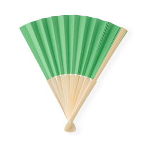 Abanicos de papel para boda con diseño de color personalizado, buen precio, abanico decorativo de mano con marco de bambú - Product Image 6