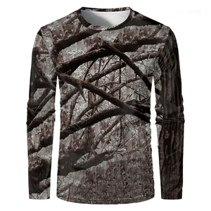 Chemises de chasse 100% polyester, chemise personnalisée, couleur personnalisée, fabriquée au Pakistan, t-shirt de chasse pour homme, vêtements de chasse en plein air - Product Image 1