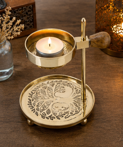 Handcrafted Eco-Friendly Durable Frankincense Resin Burner Brass Bakhoor Heater Walnut Wood Handle <b>Incense</b> <b>Holder</b> Decorative - Product Image 4