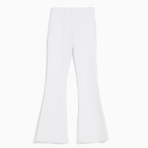 Wholesale Price Latest Custom Flared Leg Denim <b>Jeans</b> Breathable <b>Women's</b> Fashion New Design <b>White</b> Denim <b>Jeans</b> OEM Service - Product Image 4