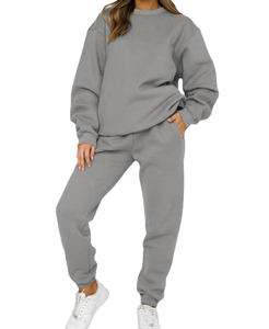 Conjunto Deportivo de Algodón 100% con Logotipo Personalizado para Mujer, Conjuntos Deportivos de 2 Piezas con Logotipo Personalizado, Conjuntos de Material de Alta Calidad para Mujer a Bajo Precio - Product Image 3