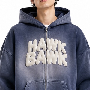 Sweat à capuche personnalisé pour homme, en coton molletonné de qualité supérieure, style streetwear, tissu doux, chaud et épais pour homme. - Product Image 4