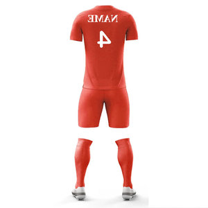 Conjunto Deportivo Personalizado con Cuello en V, Unisex, Multicolor, Impreso, Compresión, Transpirable, para Jóvenes y Niños, Uniforme Personalizable - Product Image 3