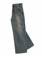 Jeans de Mezclilla Personalizados 2026, Estilo Y2K, con Lazo, Estampado de Leopardo, Detalle de Borlas, Holgados, Ligeros, 100% Algodón, Casuales, de Cintura Alta