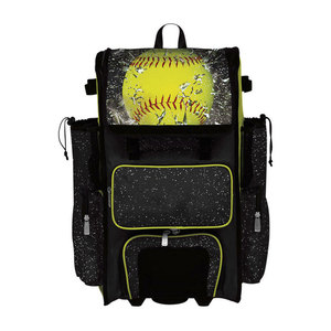 Custom Large Waterproof T-Ball Equipment Gear Batting <b>Backpack</b> Bag Rolling Softball Baseball Catcher Bag with <b>Wheels</b> Durable - Product Image 5