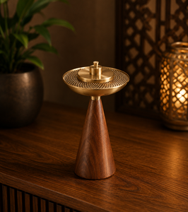 Designer Premium Hand-made Religious Wooden Metal <b>Bakhoor</b> Burner Arabic Incense Burner Mabkhara <b>Oud</b> Burner Ramadan Eid Gift - Product Image 5