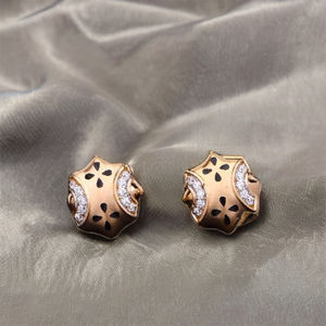 Trendy 18K Fine Gold <b>Clip</b>-<b>on</b> Diamond Jewelry <b>Earring</b> Set For Women Gifting - Product Image 1