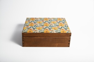 Custom Floral Enamel Wooden <b>Storage</b> <b>Box</b> <b>Decorative</b> Organizer Jewelry <b>Box</b> Wholesale B2B <b>for</b> Resellers - Product Image 1