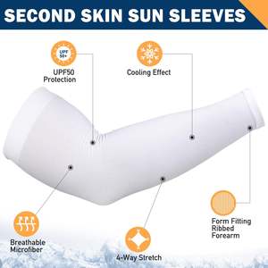 Manches de protection solaire personnalisées de qualité supérieure, confortables, respirantes, pour le sport, le football, les jeunes - Product Image 6