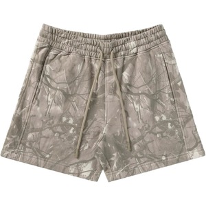 Custom Logo Men's Retro Fitness Beach Shorts Casual Camouflage with <b>Tree</b> <b>Branches</b> Withered Leaves Elastic Waist Formal Style - Product Image 1