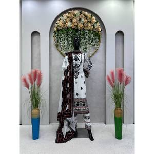 Magnifique haut et pantalon de fête avec la taille Dupatta XL pour une élégance élégante - Product Image 1