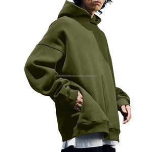 Sudadera con Capucha de Talla Grande de Moda para Jóvenes, Color Sólido Básico, Nueva Llegada, Sudaderas Deportivas de Entrenamiento con Tela Transpirable - Product Image 4