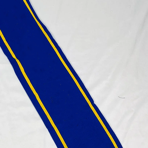 ผ้าพันคอแบบมัลติฟังก์ชั่นสีน้ำเงินรอยัลขอบทองพร้อมโลโก้สั่งทำพิเศษ ผ้าพันคอแบบดั้งเดิม ผ้าคาดสำเร็จการศึกษา ผ้าฝ้ายอะคริลิกคุณภาพพรีเมียม - Product Image 3