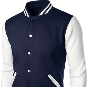 Chaquetas bomber universitarias OEM con parches bordados, abrigos tipo letterman al por mayor para escuelas, clubes deportivos y equipos universitarios. - Product Image 1