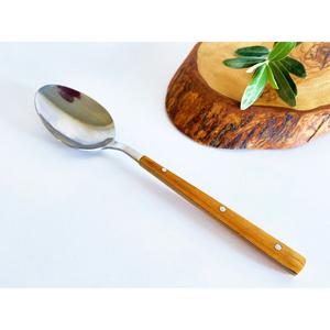 Authentic Mango Wood Handle Flatware Set Luxurious <b>Stainless</b> <b>Steel</b> <b>Cutlery</b> with Stylish Wooden Design - Product Image 4