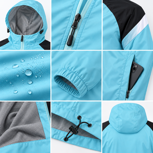 Chaqueta Deportiva Personalizada para Hombre, con Capucha, de Lana, Ligera, Cortavientos, de Secado Rápido, con Cierre Completo, para Correr, Marca Privada OEM - Product Image 3