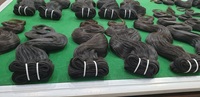 Paquets de cheveux bruts non traités, fournisseur en gros de cheveux humains de temple indien, cheveux vierges bruts à cuticule alignée, d'Inde