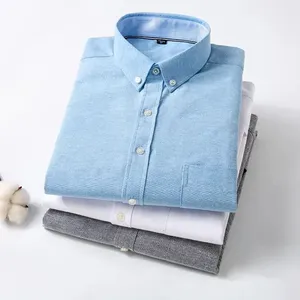 เสื้อเชิ้ตผู้ชายผ้าฝ้าย 100% แขนยาว ปกคอปก ตัดเย็บตามสั่ง สีตามสั่ง กันยับ ระบายอากาศ แห้งเร็ว พิมพ์ลายดิจิตอล - Product Image 6