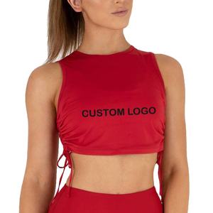 Camiseta de las mujeres Top Fitness deportes camisetas de manga larga señoras desgaste activo corriendo mujeres gimnasio diseño de logotipo personalizado para tanque Tops de algodón - Product Image 1