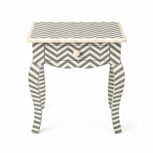 Luxury Handcrafted Bone Inlay & Resin Side <b>Table</b> Modern Artistic Accent <b>Table</b> for Living Room Bedroom & Hotel <b>Decor</b> - Product Image 4