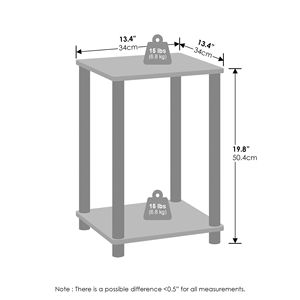 Libreria e scaffale impilabile bianco/bianco Turn-N-Tube di facile montaggio - Product Image 4