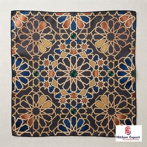 High Grade Custom Printed Square <b>Scarf</b> With Soft Lightweight <b>Womens</b> Fashion Headscarf OEM ODM Bulk Supply Manufacturer - Product Image 6