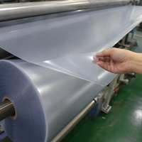Rollo de Película de PVC Transparente de Alta Calidad, Lámina de Plástico Flexible e Impermeable