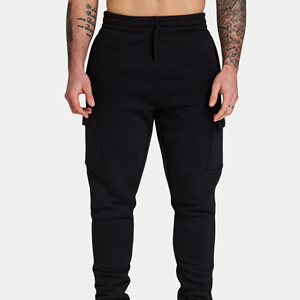 Men's Joggers in Various Solid Colours Solid-colored <b>drawstring</b> plush thick warm pants sweatpants or <b>trousers</b> with pockets - Product Image 1