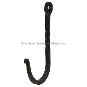 Adhesive Self-Wreath Style New Design Vintage Retro Wrought Iron <b>Rails</b> Trending Wall Decorative <b>Towel</b> Clothes Hook garland hook - Product Image 2