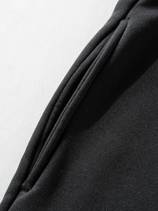 TRACK SPORTS <b>Men's</b> Black Streetwear Canvas Sweatpants with <b>White</b> Letter Print Drawstring <b>Joggers</b> Quick-Dry & Breathable - Product Image 5