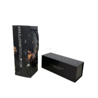 Boîte cadeau magnétique pliable de luxe Kexin pour gin, avec sac en papier assorti, pour l'emballage des distilleries