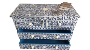 Bone Inlay Traditional Console Table Handmade Eco-Friendly Living Room Apartment Furniture - Product Image 3