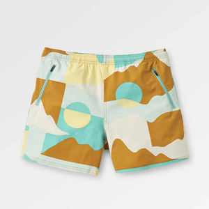 Shorts de Baño Personalizados para Mujer, Estilo Casual Clásico con Estampado, Cordones Ajustables y Bolsillos con Cremallera - Product Image 3