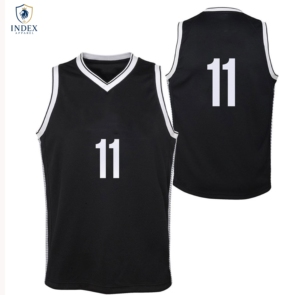 เสื้อบาสเก็ตบอลแบบสั่งทำพิเศษ INDEX APPAREL สีดำ คอวี แขนกุด ผ้าตาข่าย เบอร์ 11 สำหรับผู้ใหญ่ 男女  ซับเหงื่อได้ดี - Product Image 1