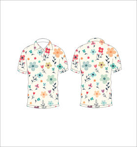 Polo à imprimé floral crème pour hommes, décontracté, à manches courtes, mode été, chemise de golf - Product Image 6