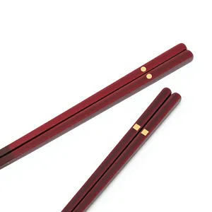 Wooden <b>Chopsticks</b> Round Minimalist Design Smooth Surface <b>Reusable</b> for Giveaways By Handmade Collection - Product Image 2