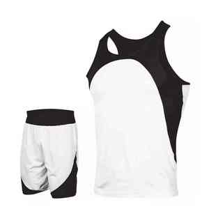 Uniforme de Boxeo de Poliéster de Alta Calidad al por Mayor, Conjunto de Chaleco y Pantalones Cortos con Logotipo Personalizado, MOQ Bajo, Uniformes de Boxeo Personalizados con Impresión Digital - Product Image 4
