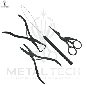 Kit de Extensiones de Cabello de Alta Gama en Color Negro, con Organizador Portátil, Precio al por Mayor, para Herramientas de Belleza - Product Image 3