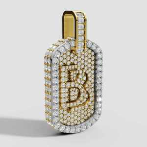 จี้รูปสุนัขประดับเพชรโมอิสซาไนต์ VVS เงินแท้ 925 ดีไซน์ใหม่ จี้ผู้ชายแบบฝังเพชรสำหรับงานปาร์ตี้ฮิปฮอป - Product Image 3