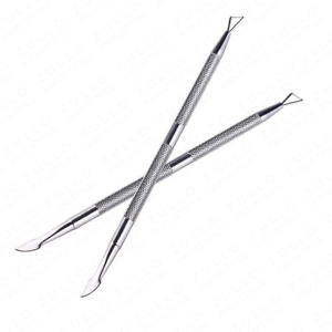 Herramienta Profesional de Acero Inoxidable de Doble Punta para Empujar Cutículas y Raspar Uñas, Limpiador de Piel Muerta, Suministro al por Mayor - Product Image 2