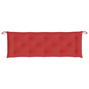 Cuscino per panca da giardino in tessuto Oxford rosso 59,1 x 19,7 x 2,8 pollici - Product Image 4
