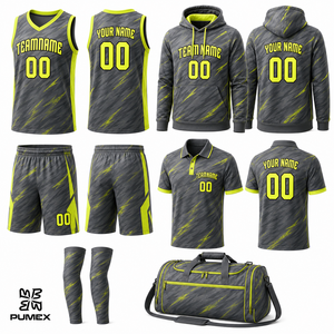 Ensemble de maillots de basketball unisexe, débardeur en mesh sublimé, short, sweat à capuche, polo, sac de sport, vêtements d'équipe toutes saisons, fabricant - Product Image 1