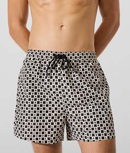 Shorts de plage d'été imprimés 100% polyester, séchage rapide, légers, shorts de bain, taille élastique - Product Image 1