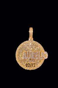 Colgante de Plata 925 Bañado en Oro Rosa 3D Personalizado con Moissanita VVS que Pasa la Prueba del Diamante, Estilo Hip Hop Iced, Certificado IGI, Joyería Fina para Hombre - Product Image 6