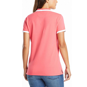 Camiseta Polo Deportiva de Manga Corta para Mujer, Ligera, 100% Algodón, Venta al por Mayor - Product Image 4